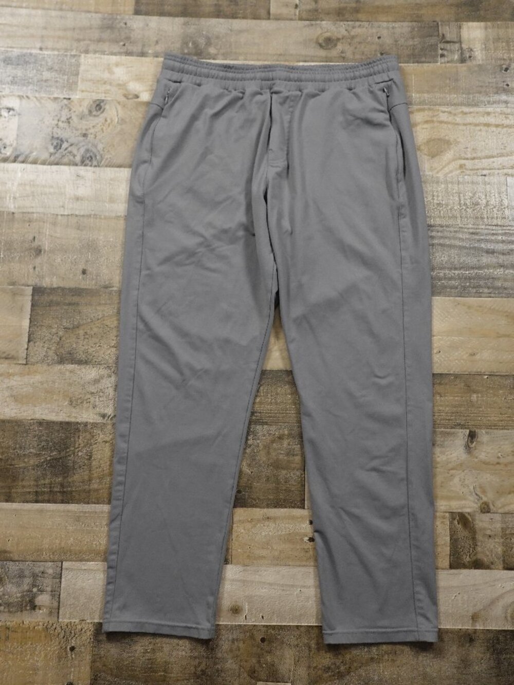 Johnston & Murphy Performance Pants Men’s Large Gray Stretch Travel Golf Casual